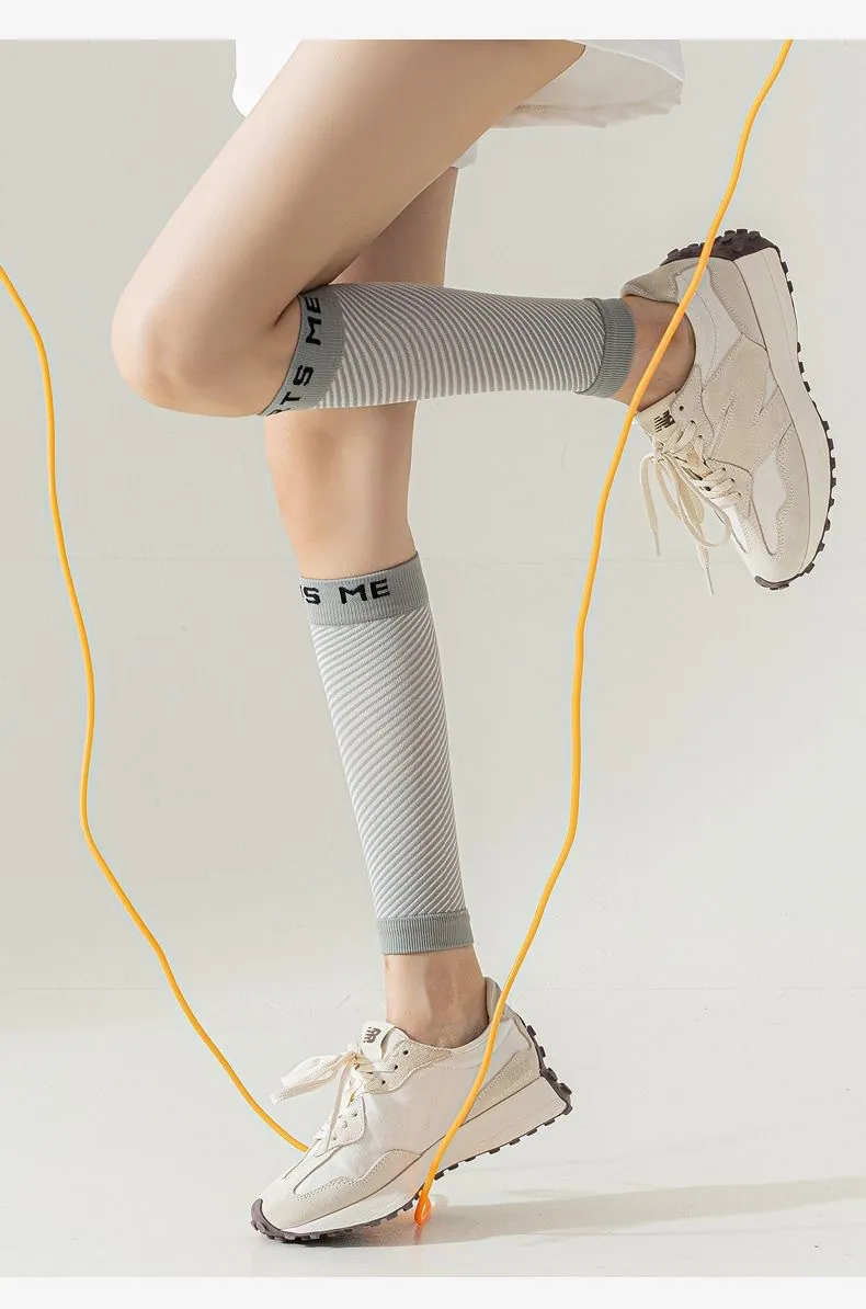 Crew socks and sneakers worn during a jump-rope session