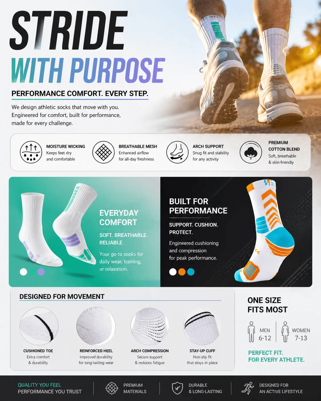 ARCDOVION socks care and rotation guide
